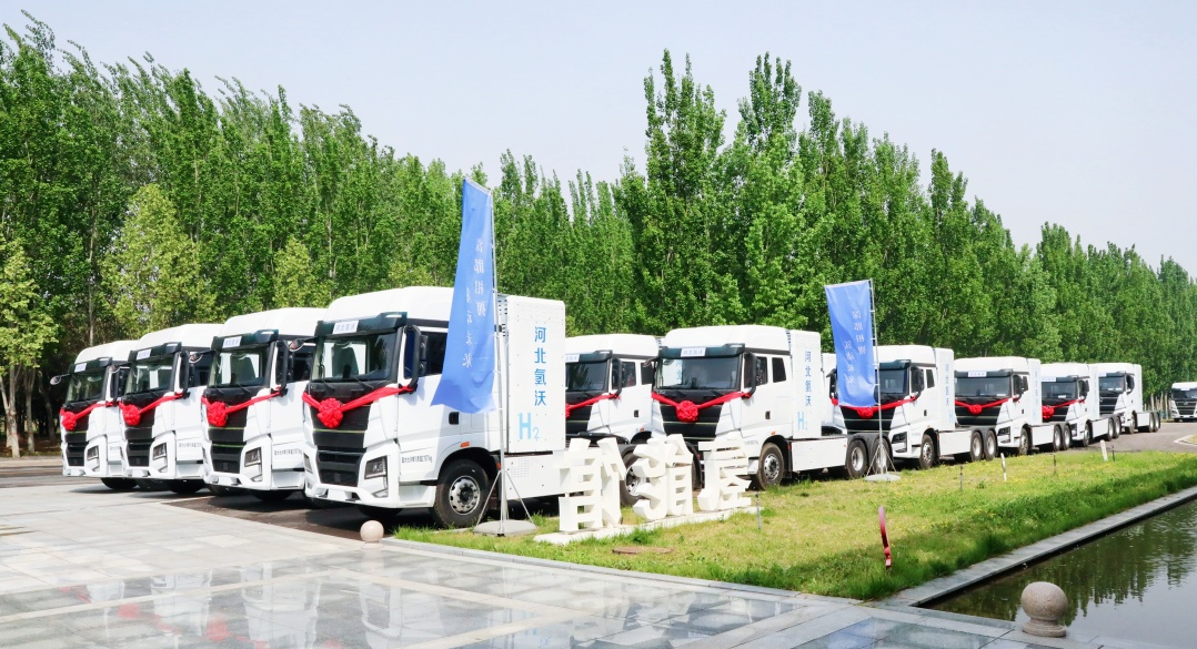 氢蓝时代、未势能源等助力京津冀地区单日140辆氢车交付投运(图2)